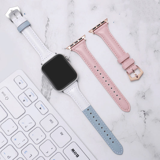 CASYFiE Thin Leather Apple Watch Strap 38/40/41/42/44 MM