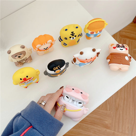 CASYFiE Cartoon Zoo Apple AirPods Case