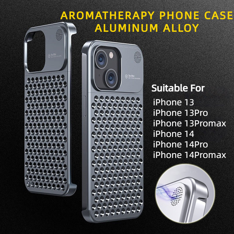 CASYFiE Aluminum Alloy Anti-fall Shockproof Aromatherapy Apple iPhone Case