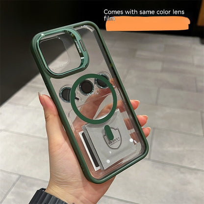 CASYFiE Lens Invisible Bracket and Magnetic Suction Apple iPhone Case
