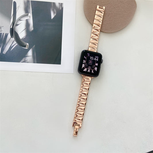 CASYFiE Geometric Apple Watch Strap Compatible with 38/40/41/42/44/45 MM Woman