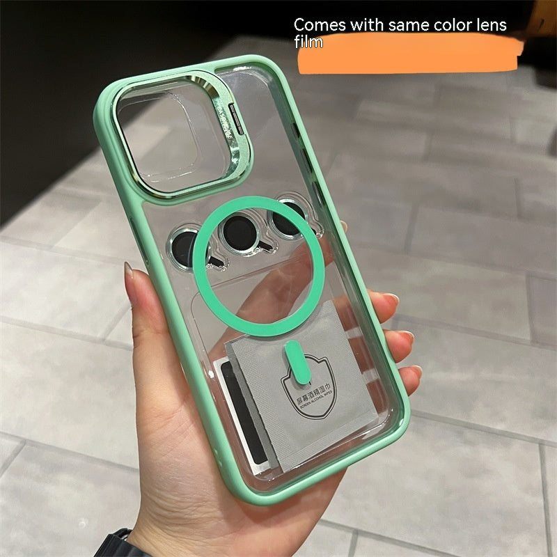 CASYFiE Lens Invisible Bracket and Magnetic Suction Apple iPhone Case
