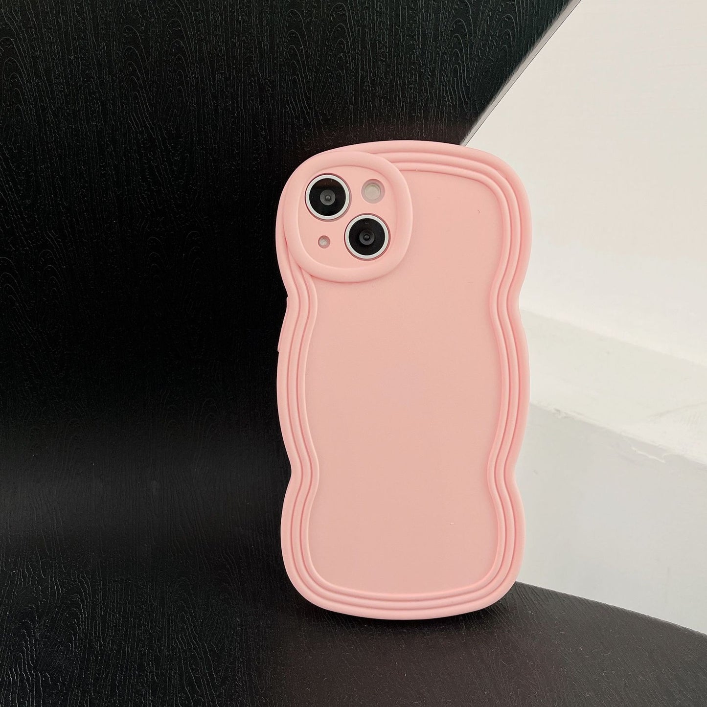 CASYFiE Solid Color Wavy Edge Apple Iphone Case