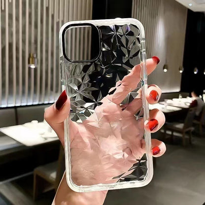 CASYFiE Diamond Shell Pattern Transparent Apple iPhone Case