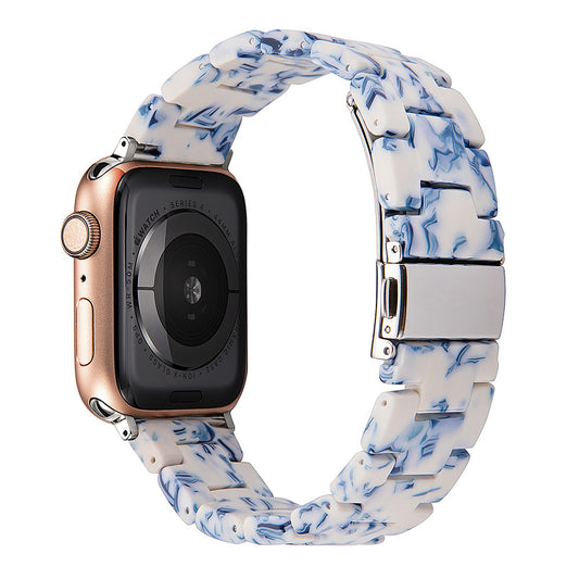 CASYFiE Resin Apple Watch Strap Compatible with 38/40/41/42/44/45MM Woman