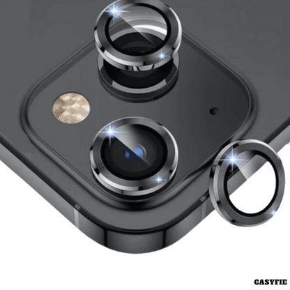 Casyfie Camera Rings/Lens Protector Black For iPhone 13 mini/13 Pack Of 3 Lens