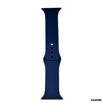Casyfie Silicone Navy Blue Color Apple Watch Band Compatible With 42/44/45/49MM Men/Women