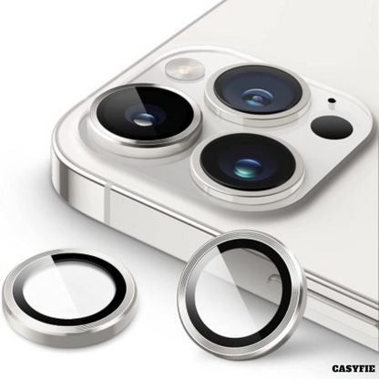 Casyfie Camera Rings/Lens Protector Silver For iPhone 14/14 Plus Pack Of 3 Lens