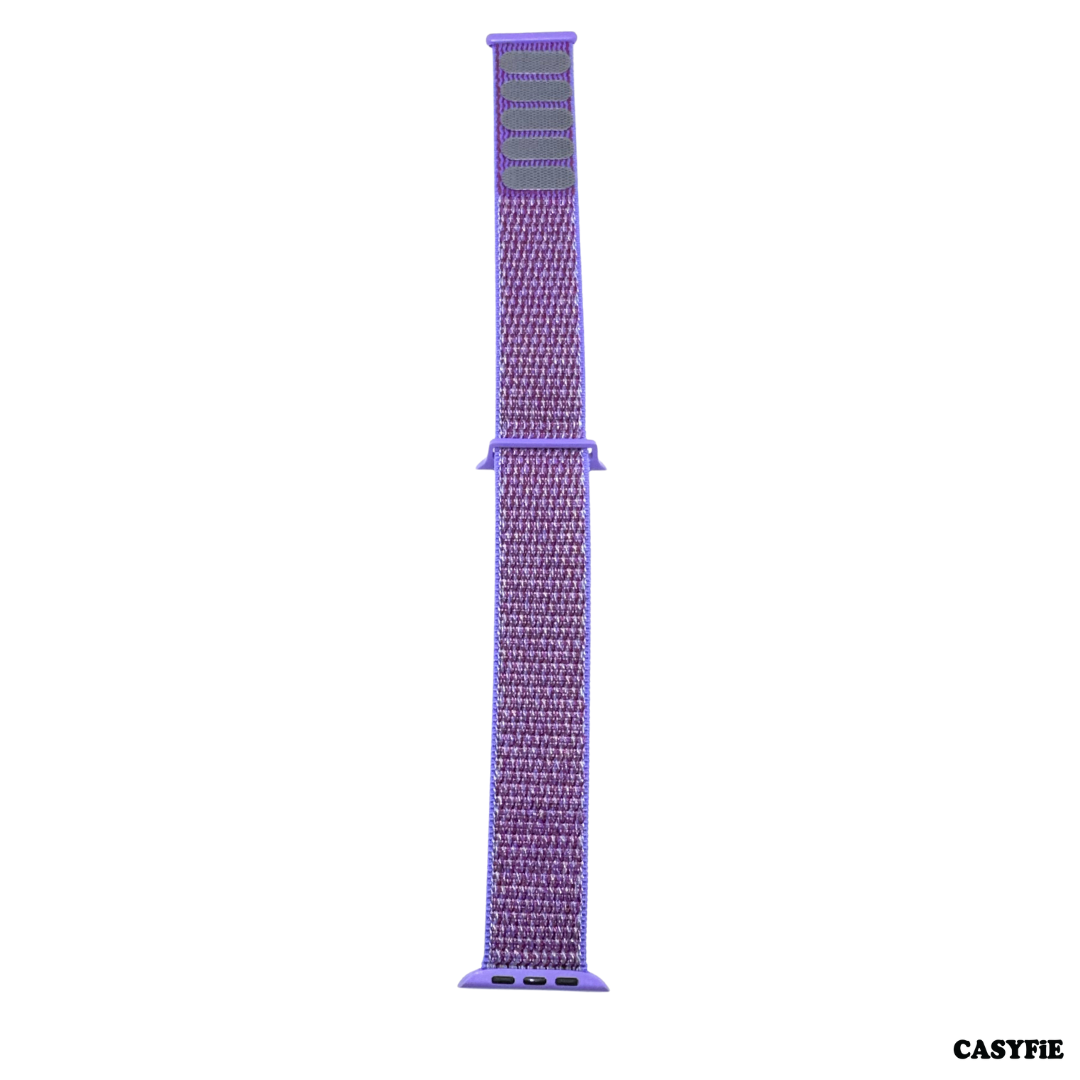 Casyfie Velcro Purple Blue Strap Fits With Apple Watch 42/44/45MM Men/Women