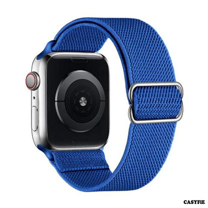 Casyfie Nylon Blue Sport Apple Watch Band Compatible With 42/44/45/49MM