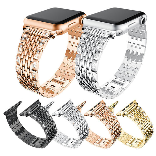 CASYFiE Diamond Scale Apple Watch Strap Compatible with 38/42 MM Woman