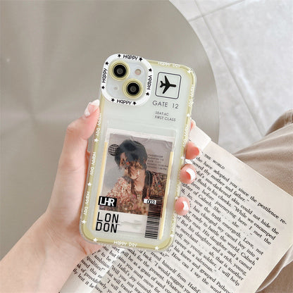 CASYFiE Air Ticket Apple iPhone Case with Card cover