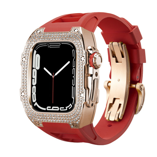 CASYFiE Modified With Diamond Case Apple Watch Strap
