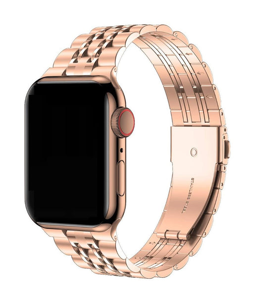 CASYFiE Solid Metal Apple Watch Compatible with 42/44 MM Woman