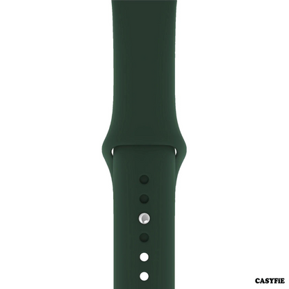 Casyfie Apple Watch Dark Green Silicone Strap Compatible With 42/44/45/49MM
