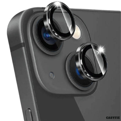 Casyfie Camera Rings/Lens Protector Black For iPhone 15/15 Plus Pack Of 3 Lens