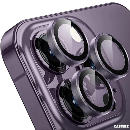 Casyfie Camera Rings/Lens Protector Purple For iPhone 14 PRO/14 PRO MAX