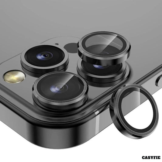 Casyfie Camera Rings/Lens Protector Black For iPhone 13 PRO/13 PRO MAX