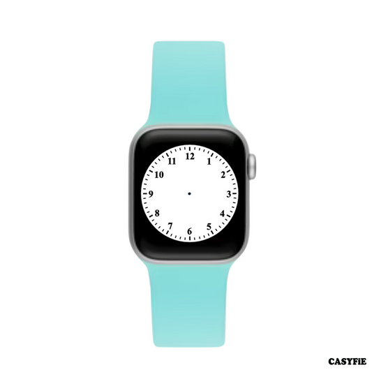 Casyfie Apple Watch Aurora Green Silicone Strap Compatible With 42/44/45/49MM